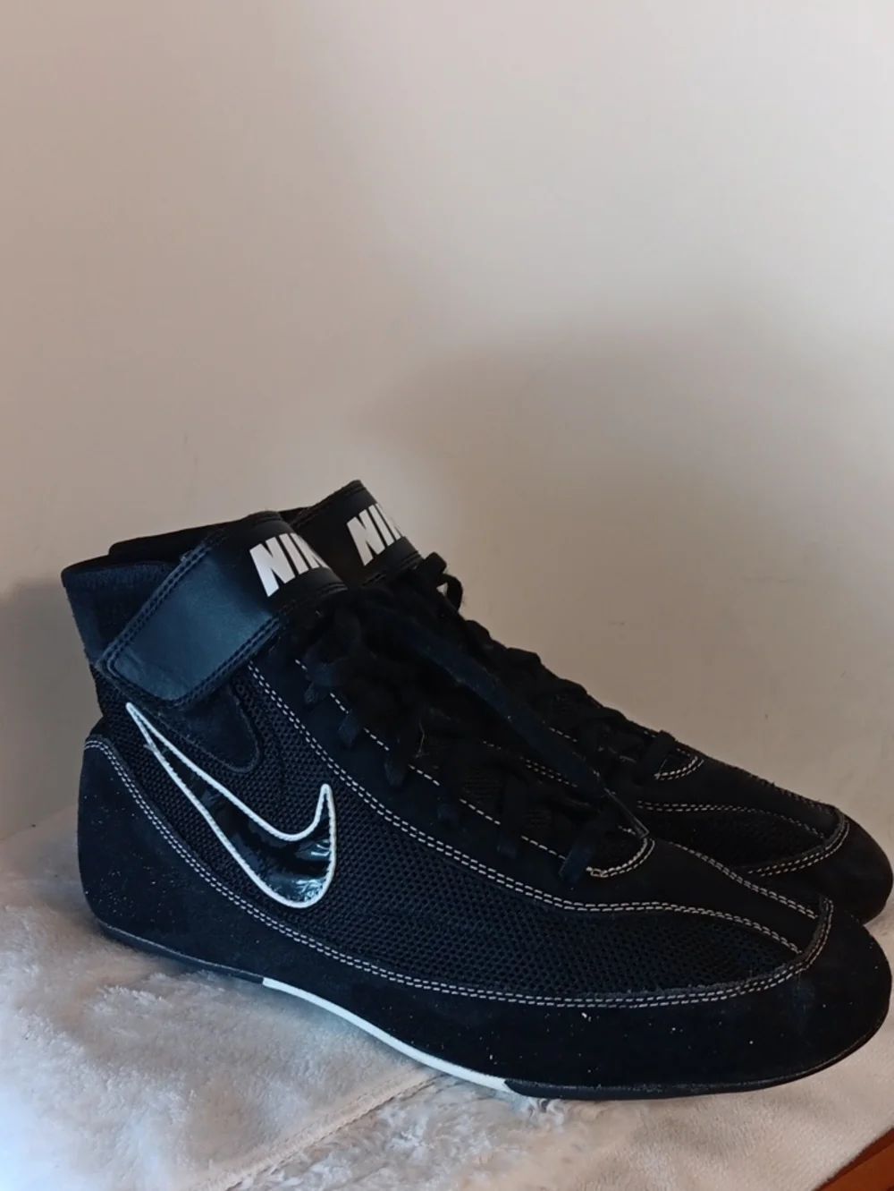 Nike Speedsweep Black Suade Wrestling Shoes